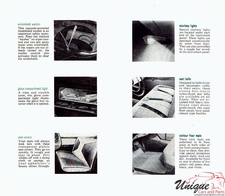 1958 Edsel Accessories Brochure Page 8